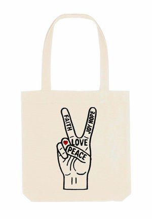 TAKE CARE PRINT - Shopping bag - off-white