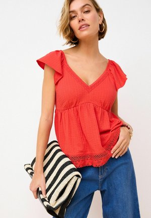 Next FLUTTER SLEEVE HOLIDAY   - REGULAR FIT - Bluză - red