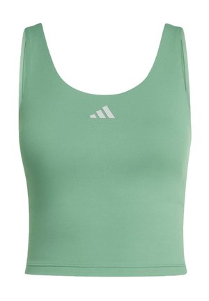adidas Performance, 3 STRIPES STUDIO  ALL ME LIGHT SUPPORT TANK - Top - preloved green