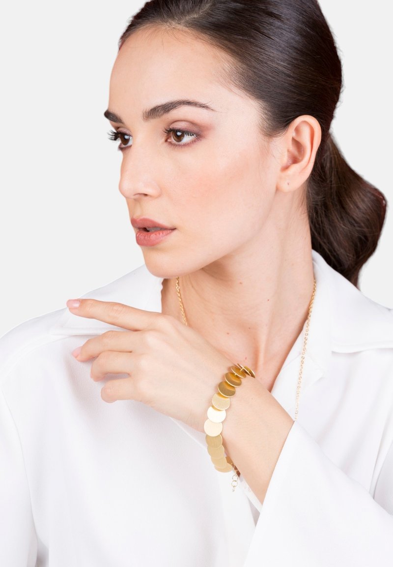 Etrusca Gioielli ELBA FINISH DISCS  - Bracciale - yellow gold-coloured