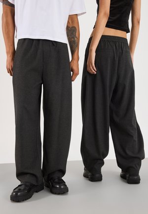 BARREL TROUSER UNISEX - Pantaloni - dark grey melange