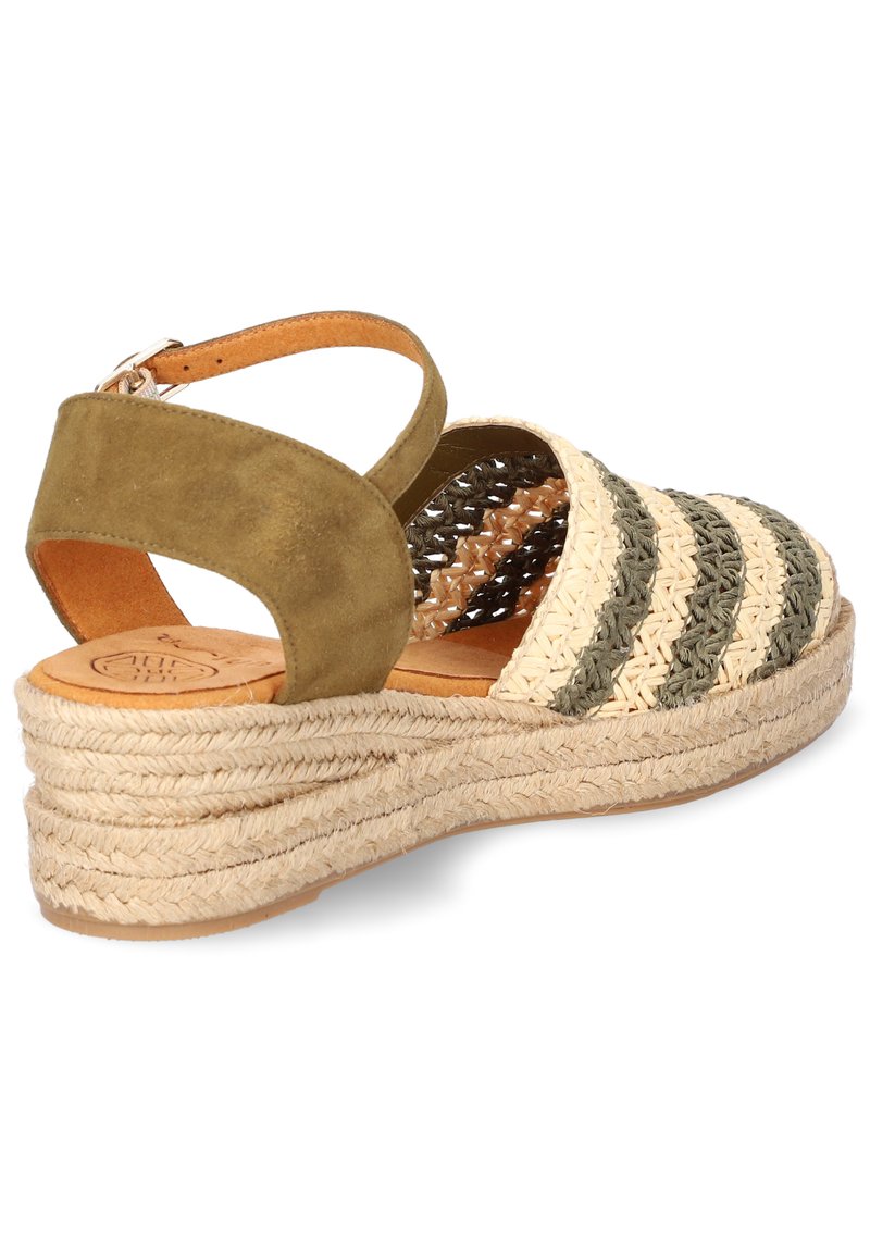 Damen Halbschuhe | Unisa Keilsandalette grün gelb/grün - YS72680 Damen Halbschuhe | Unisa Keilsandalette grün gelb/grün - YS72680