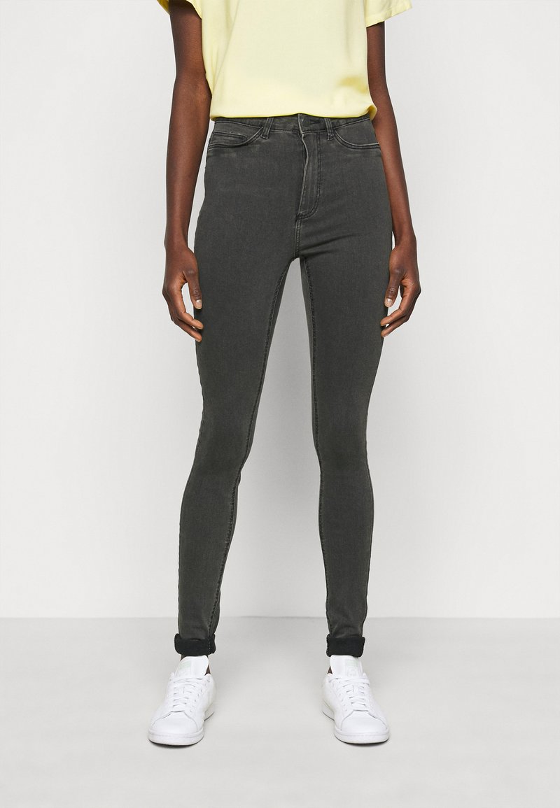 Noisy May Tall NMCALLIE - Jeans Skinny Fit - dark grey denim