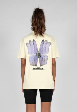 TEE TRANSFORMATION - Print T-shirt - softyellow