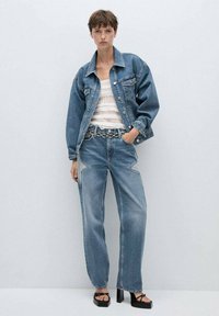 Mango Jeans straight leg - blue
