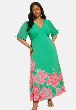 REGULAR FIT - EMBELLISHED EMPIRE  - Maxi šaty - green