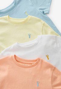 Next 4 PACK STAG EMBROIDERED SHORT SLEEVE - Jednoduché tričko - multi pastel