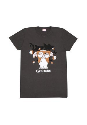 GREMLINS FUR BALLS - Print T-shirt - charcoal grey