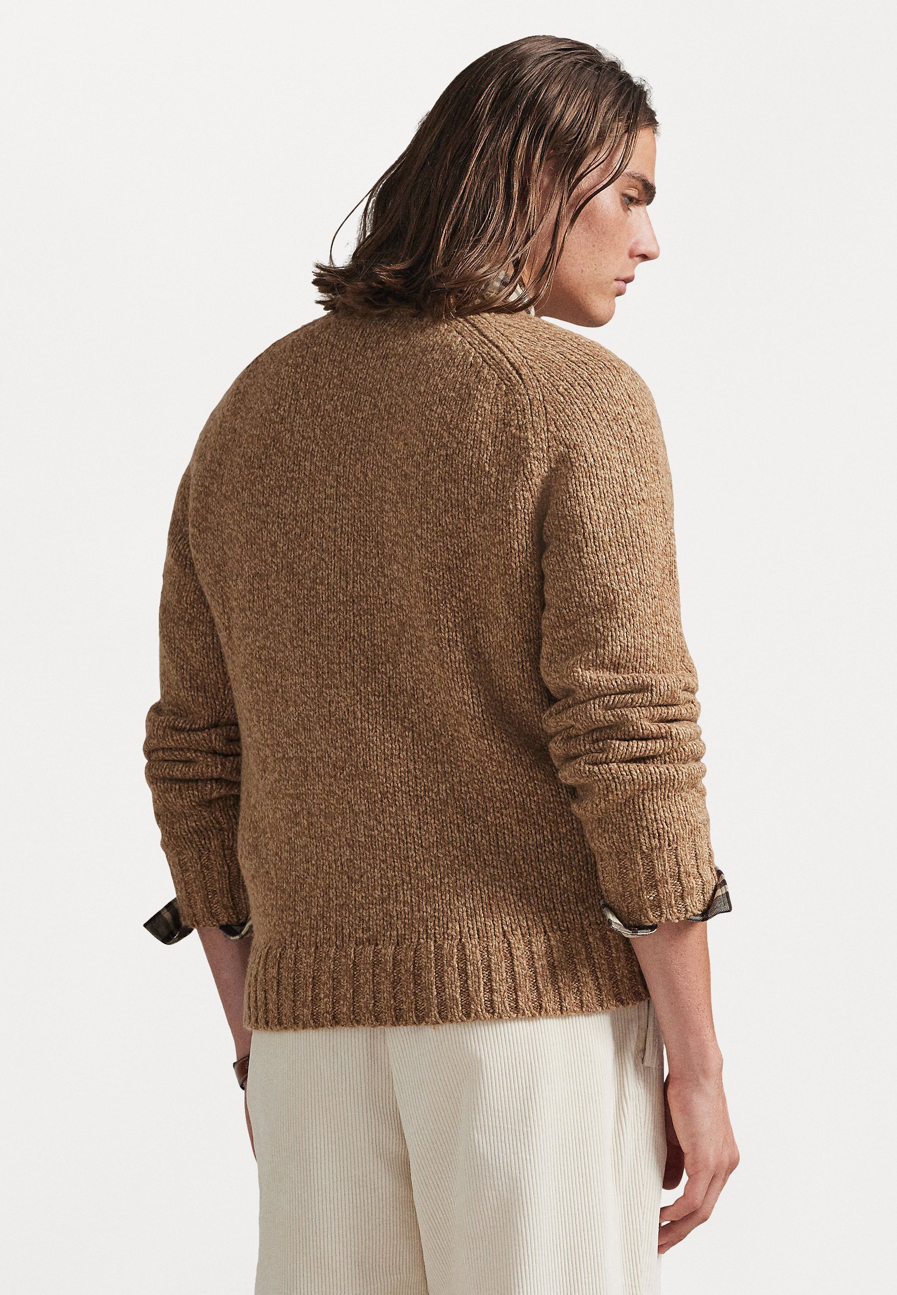 RRL MARLED COTTON-BLEND TURTLENECK Ralph Lauren Double RL 