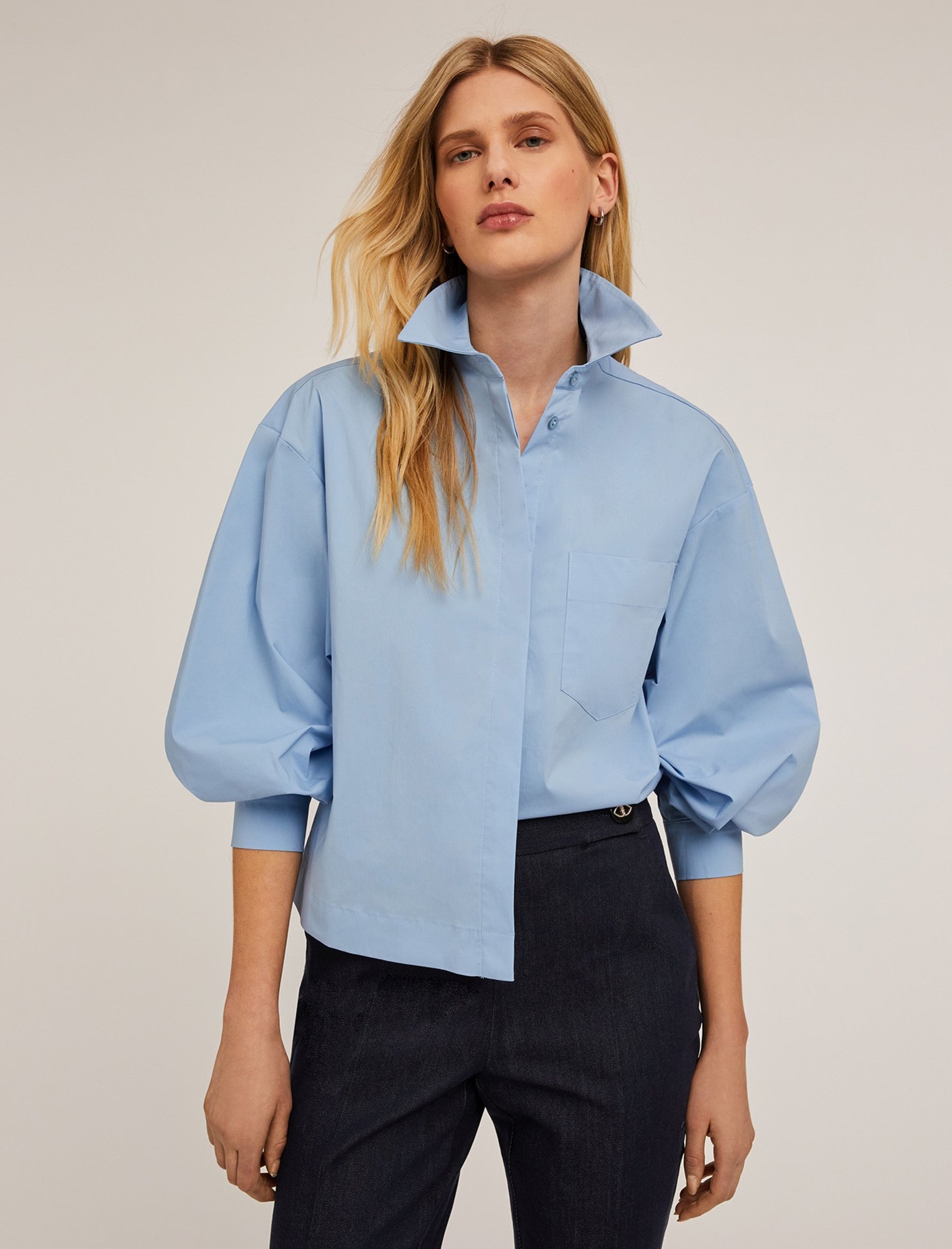 Motivi CAMICIA OVER Camicia azzurro/celeste