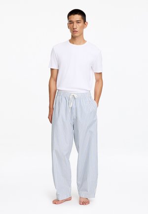 ARKET, ARKET STRIPED PYJAMA TROUSERS - Bas de pyjama - striped blue