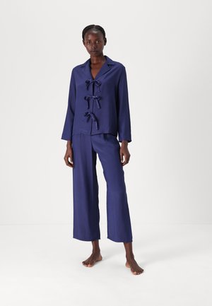 BOW PAJAMA SET - Pyjama - navy