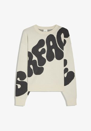 Bershka, ROUND NECK - PRINTED SWEATER - Pullover - grey