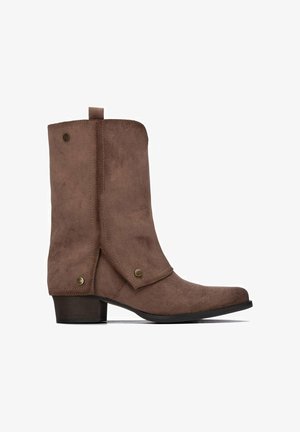 XTI, BOTIN DE MUJER CON TACÓN - Botas camperas - taupe
