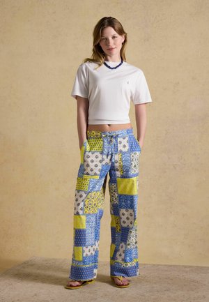 Joules, Trousers - blue yellow hotchpotch