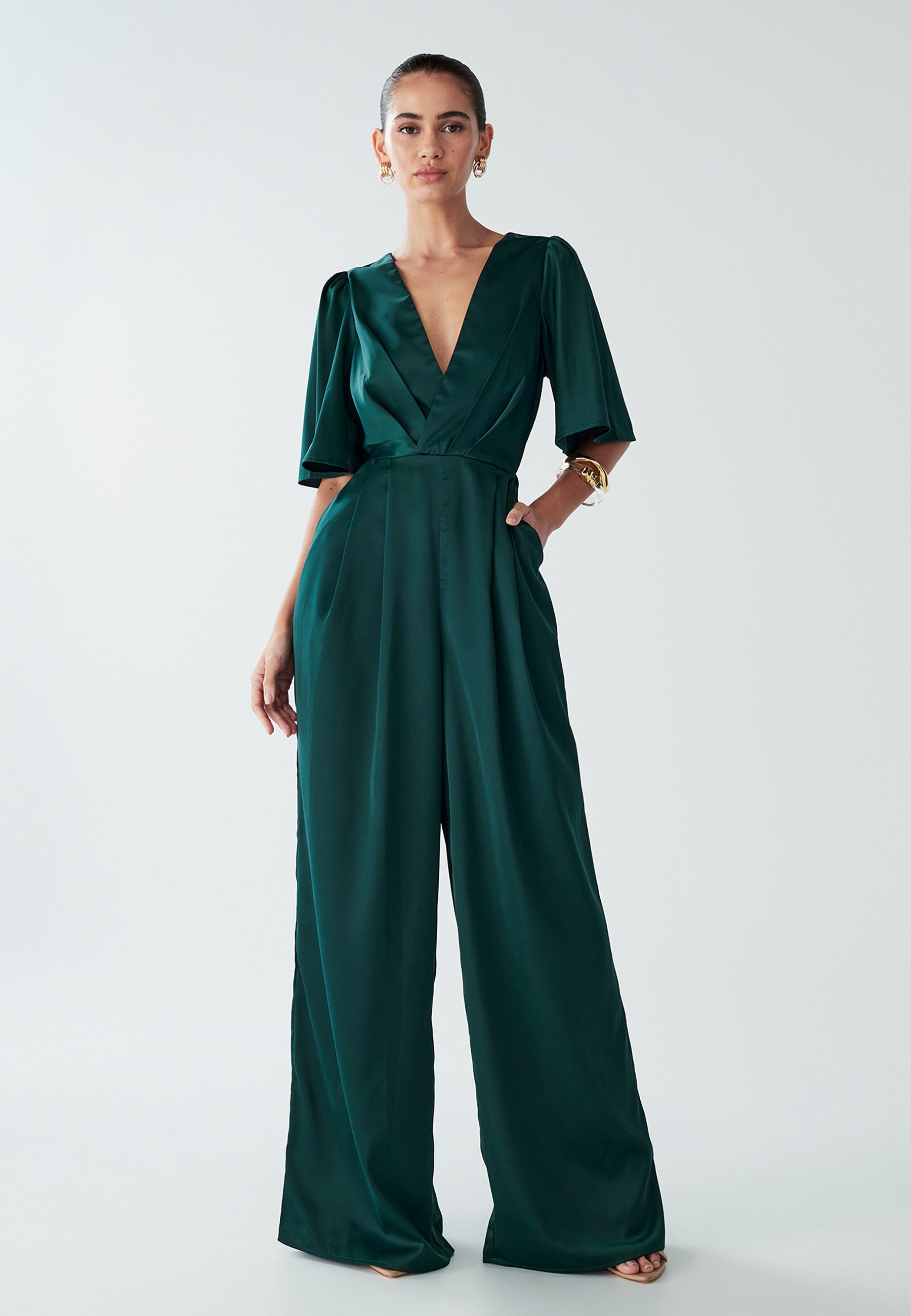 Combinaison-pantalon Verte Bella - Taille L, Occasion En Très Bon état