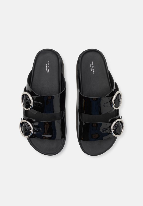GEO BUCKLE PLATFORM SLIDE  - Mules4