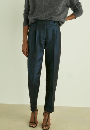 Reiss REGULAR FIT-SIENNA SPARKLE TAPERED - Hlače chino - navy