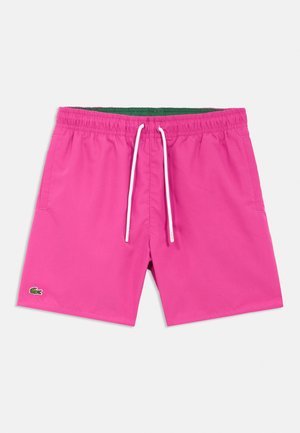 PLAIN - Bañador corto - malva/green