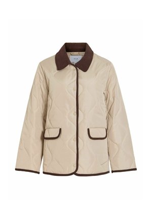 VILA, VITATE L/S QUILT DETAIL JACKET - NOOS - Chaqueta de entretiempo - feather gray
