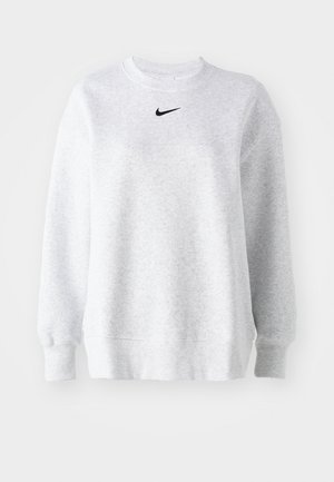 Nike Sportswear LONG CREW - Sweatshirt - birch heather/sail