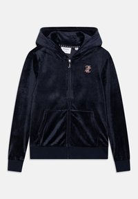 Juicy Couture - DIAMANTE ZIP THROUGH HOODIE - Felpa con zip - night sky Immagine in miniatura 1