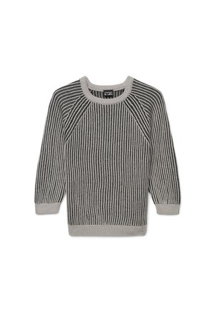 Terranova, MAGLIA A COSTE CON MANICHE RAGLAN - Maglione - grigio
