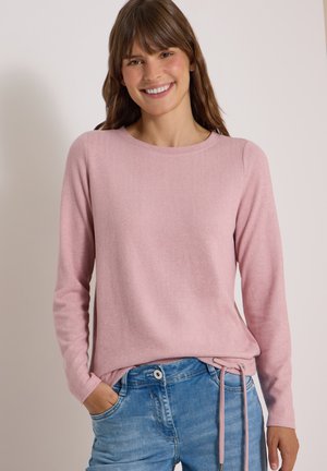 Cecil, LANGARM SHIRT MIT BOAT NECK UND TUNNELZUG - T-shirt à manches longues - velvet rose melange