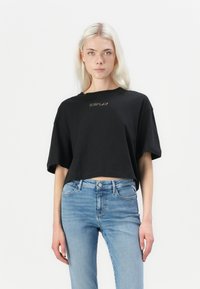 Replay Majica kratkih rukava s printom - black