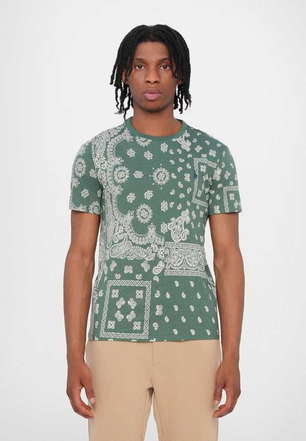 SHORT SLEEVE - Print T-shirt - washed forest