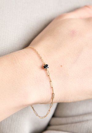 BRACELET MINI SAPHIR BLEU UNISEX - Rannekoru - 18k yellow gold