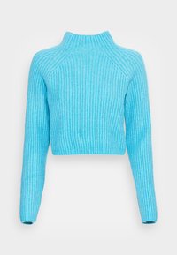 Monki Stickad tröja - blue