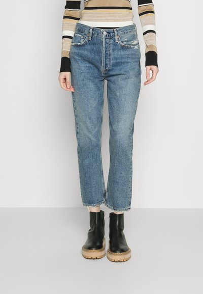 Agolde RILEY - Jean droit - frequency medium indigo