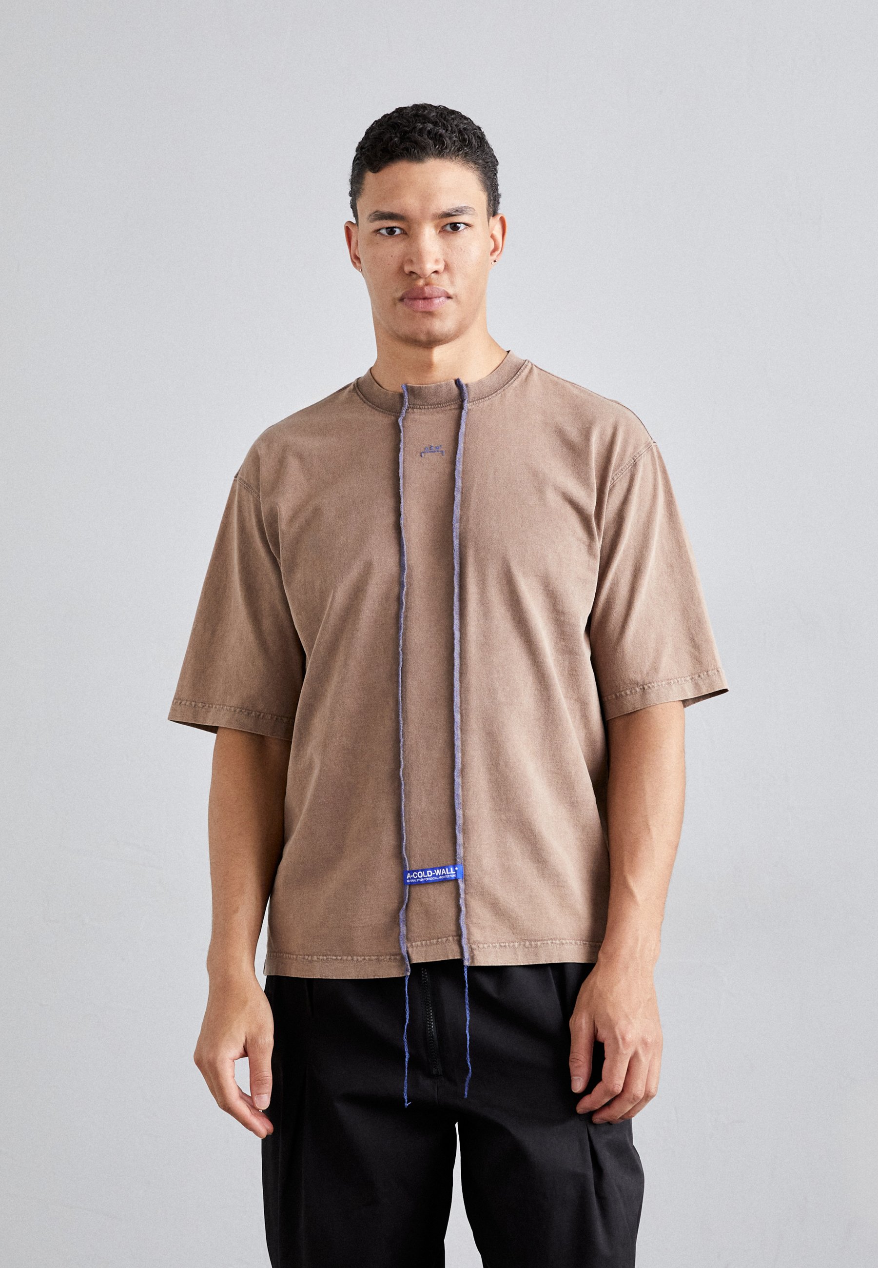 【A-COLD-WALL】BROWN FRACTURE T-SHIRT A-COLD-WALL* FRACTURE - T-shirts med print - brown/brun