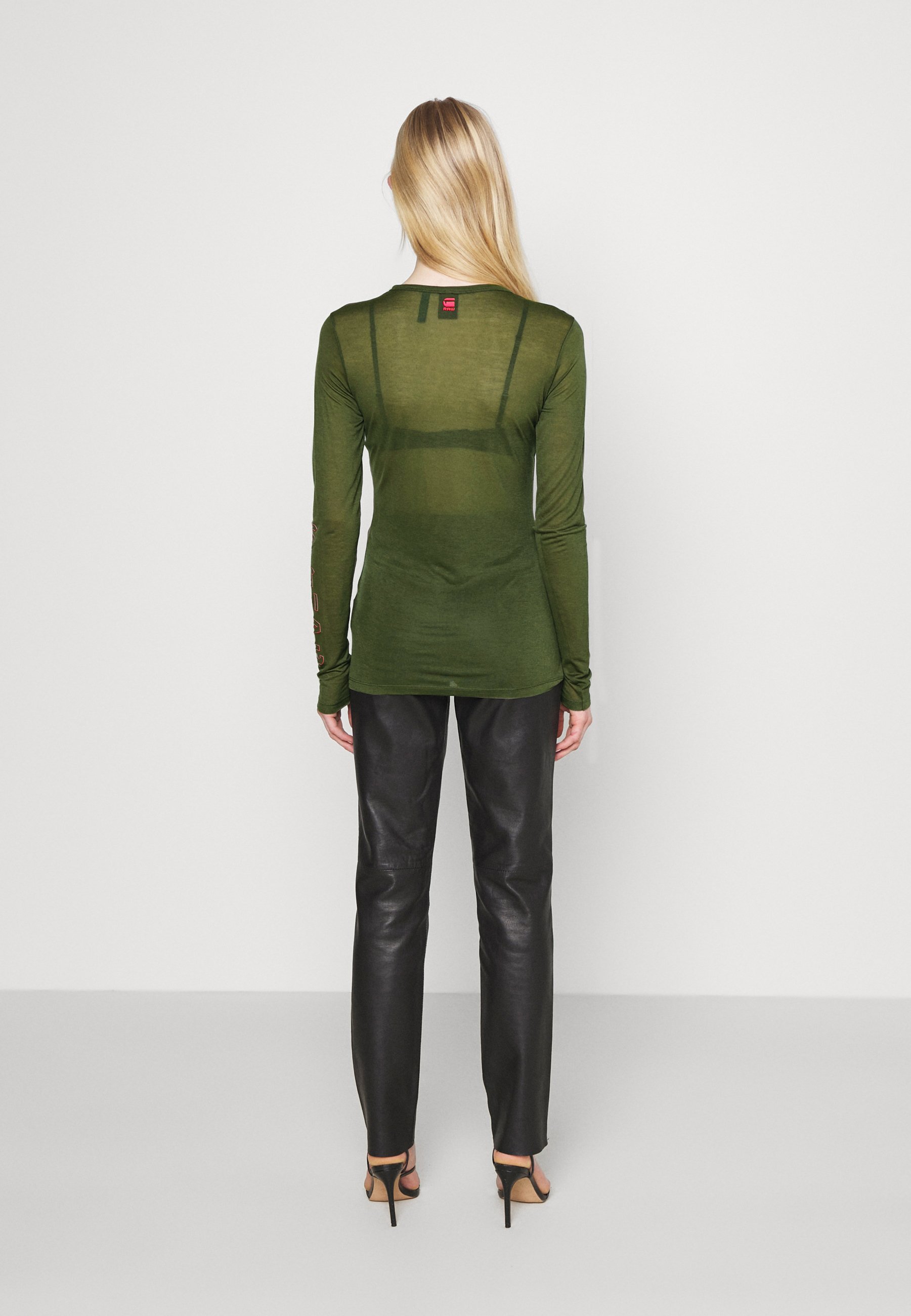 Women SHEER GRAPHIC SLIM FIT - Long sleeved top Women SHEER GRAPHIC SLIM FIT - Long sleeved top
