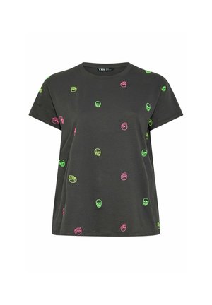Yours Clothing, T-shirt print - grey