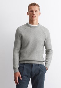 Marc O'Polo REGULAR - Strickpullover - grey melange