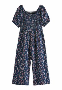 Next - REGULAR FIT - Jumpsuit - navy blue floral Miniatuurafbeelding 1