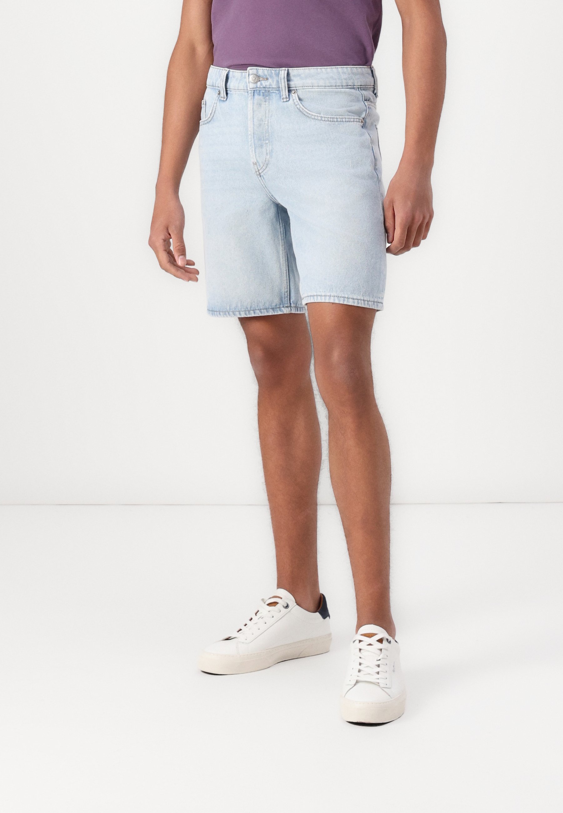 Only & Sons ONSEDGE BOX  - Denim shorts - light blue denim/light-blue denim - Zalando.co.uk