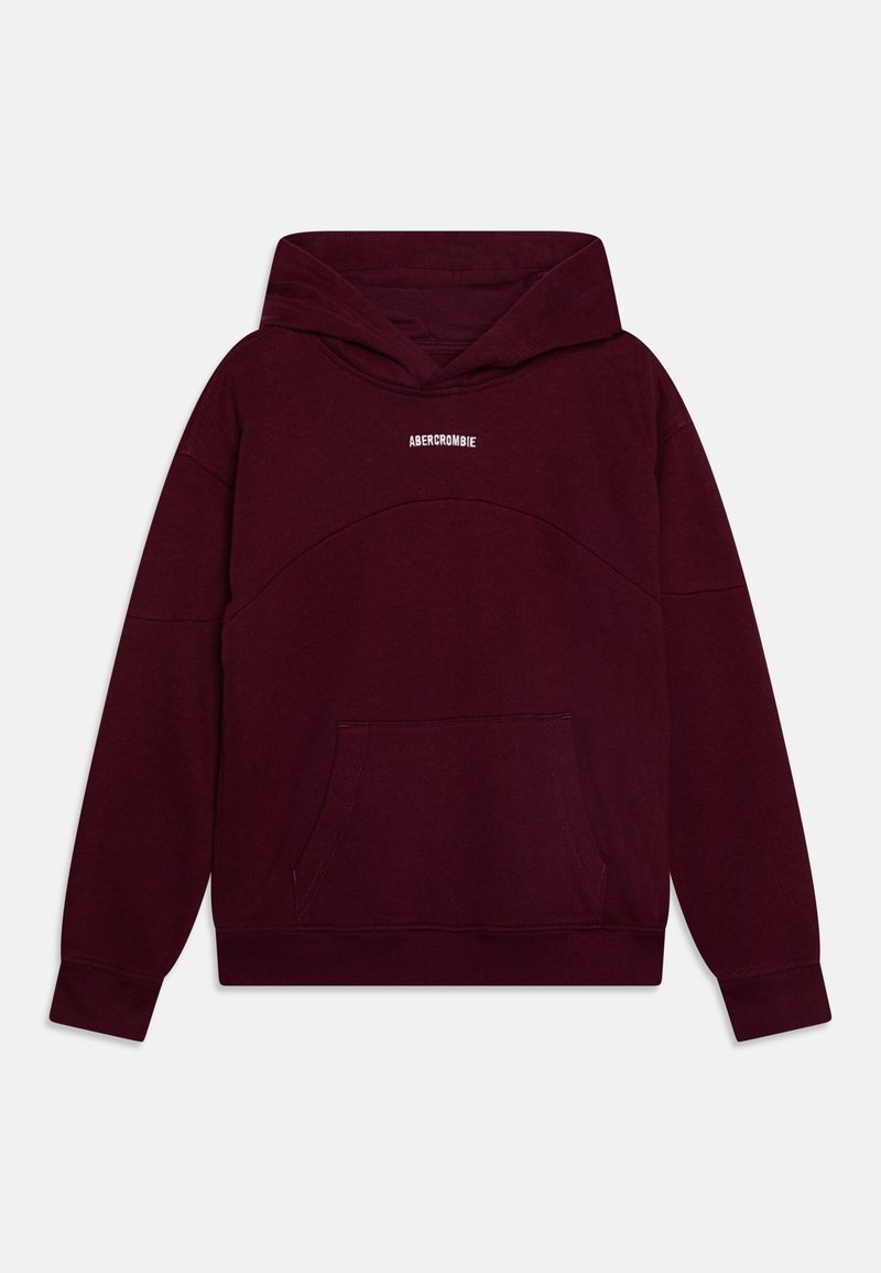 Abercrombie & Fitch ESSENTIAL LOGO POPOVER HOODIE - Hoodie - FIG