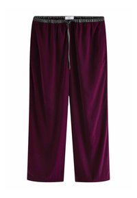 WIDE LEG - Pantalon classique - berry red