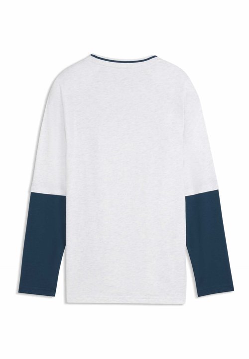 PUMA MID 90S RELAXED LAYERED LANGARMSHIRT - Long sleeved top - white glow heather — foto 2