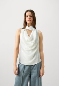 Pinko ARRAS BLUSA - Top - bianco giglio