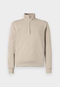 HALF WAY ZIP - Sportska majica - beige