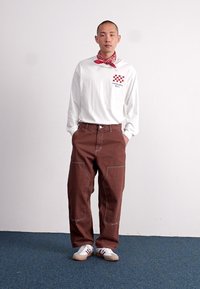 Carhartt WIP MIDLAND DOUBLE KNEE PANT - Traperice opuštenog kroja - offroad rinsed