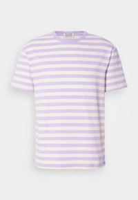 RELAXED FIT STRIPED - Apdrukāts T-krekls - bright lavender/swan
