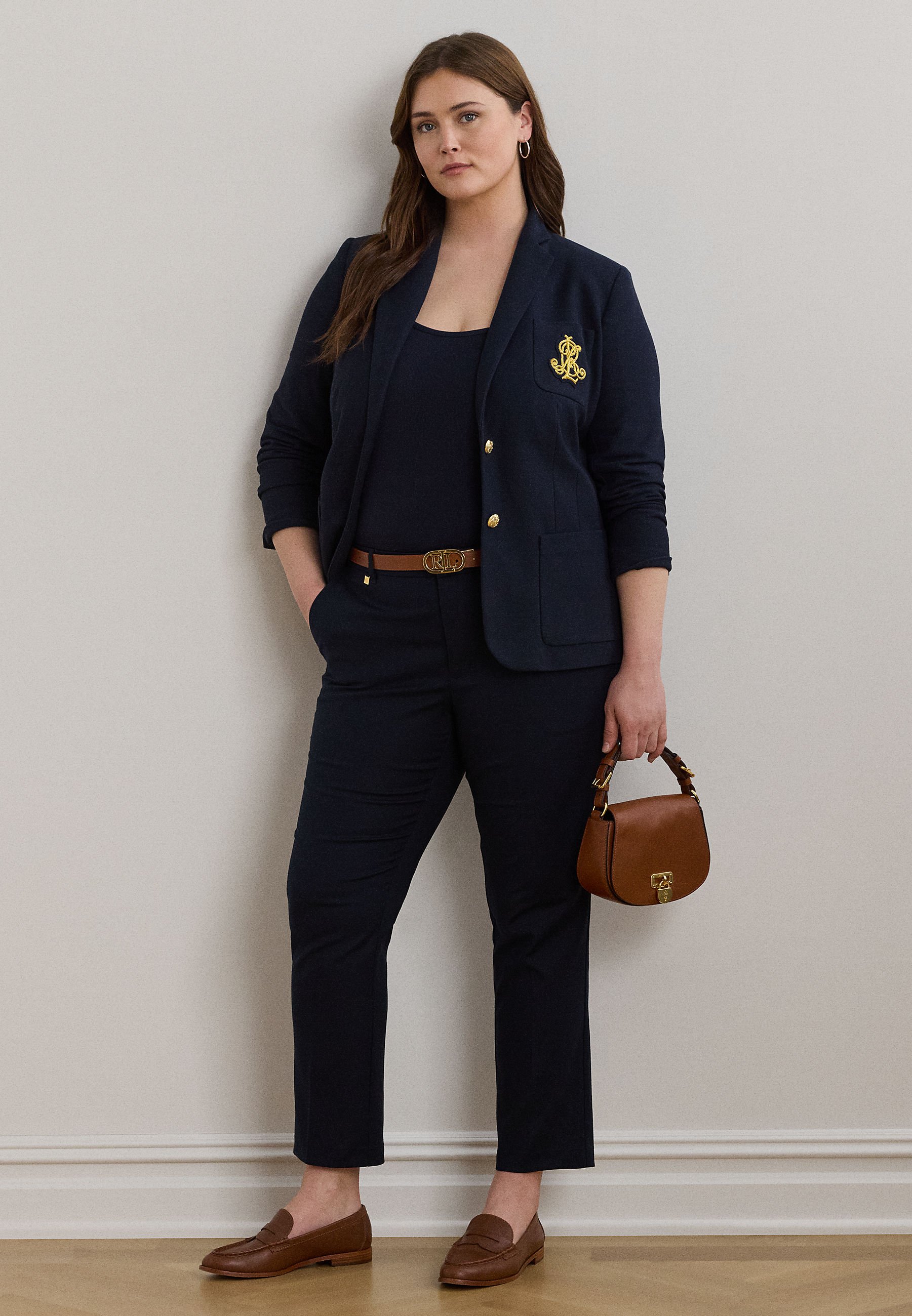 Lauren Ralph Lauren Woman DOUBLE-FACED STRETCH COTTON PANT