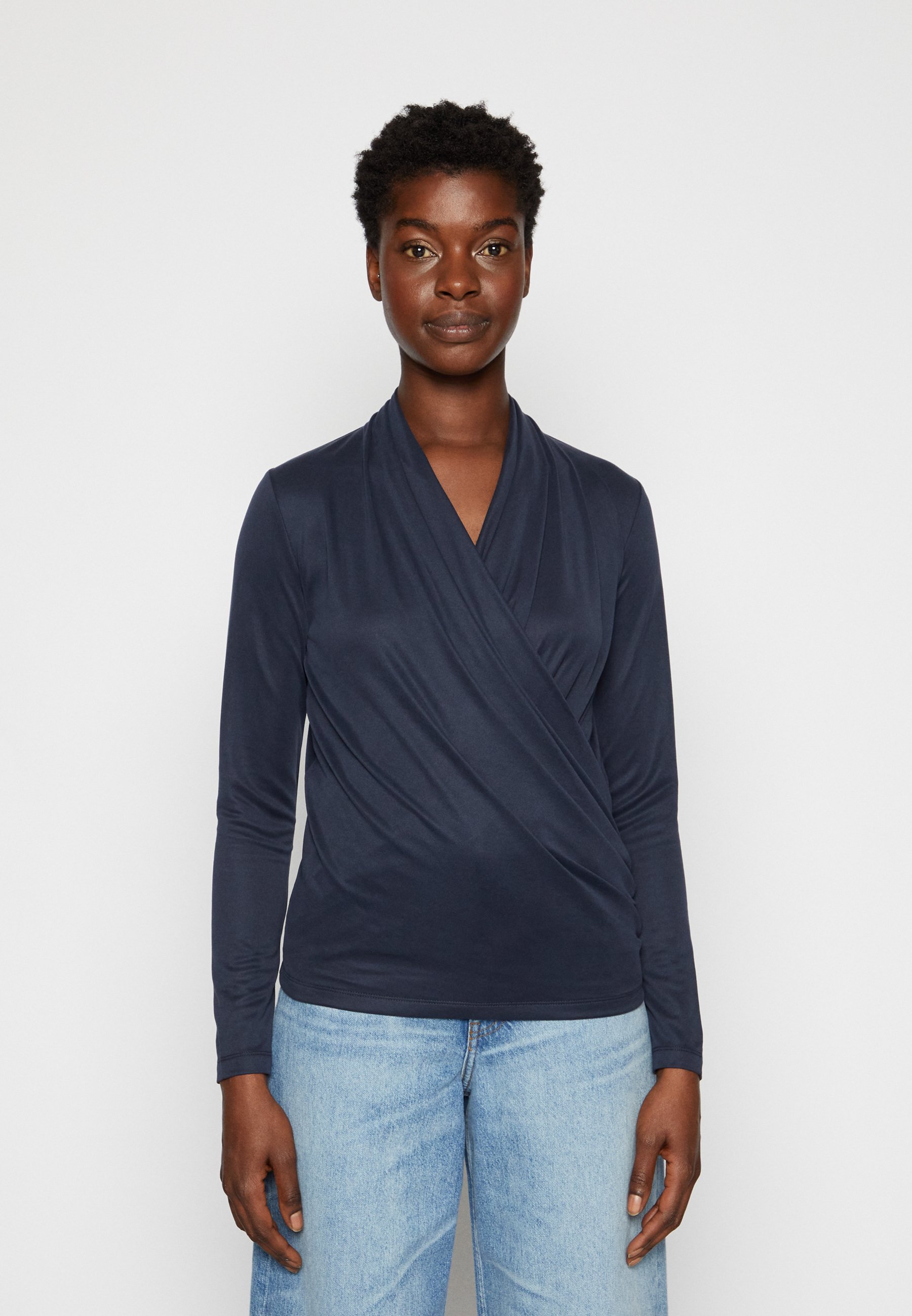 v neck wrap blouse