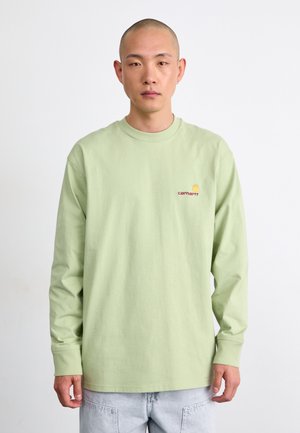 AMERICAN SCRIPT - T-shirt à manches longues - pale olive