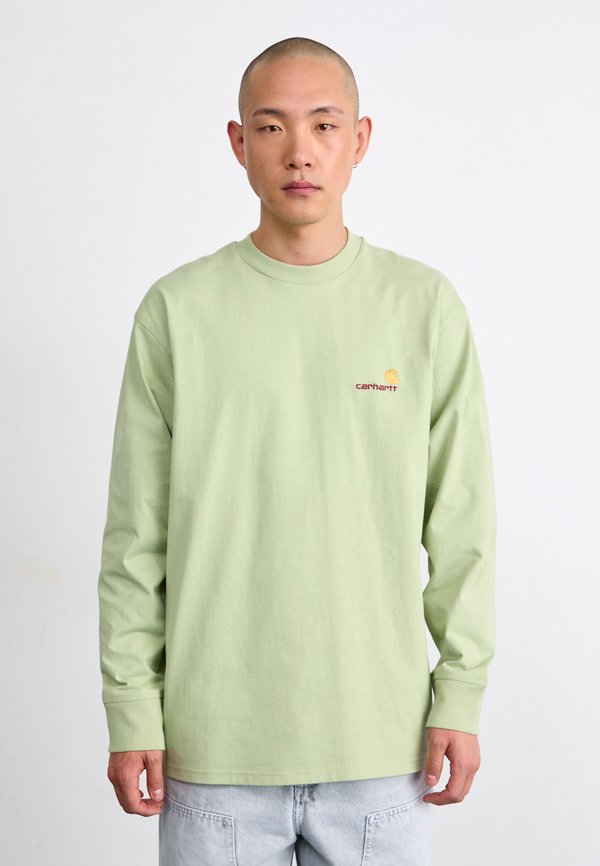 AMERICAN SCRIPT - Long sleeved top - pale olive